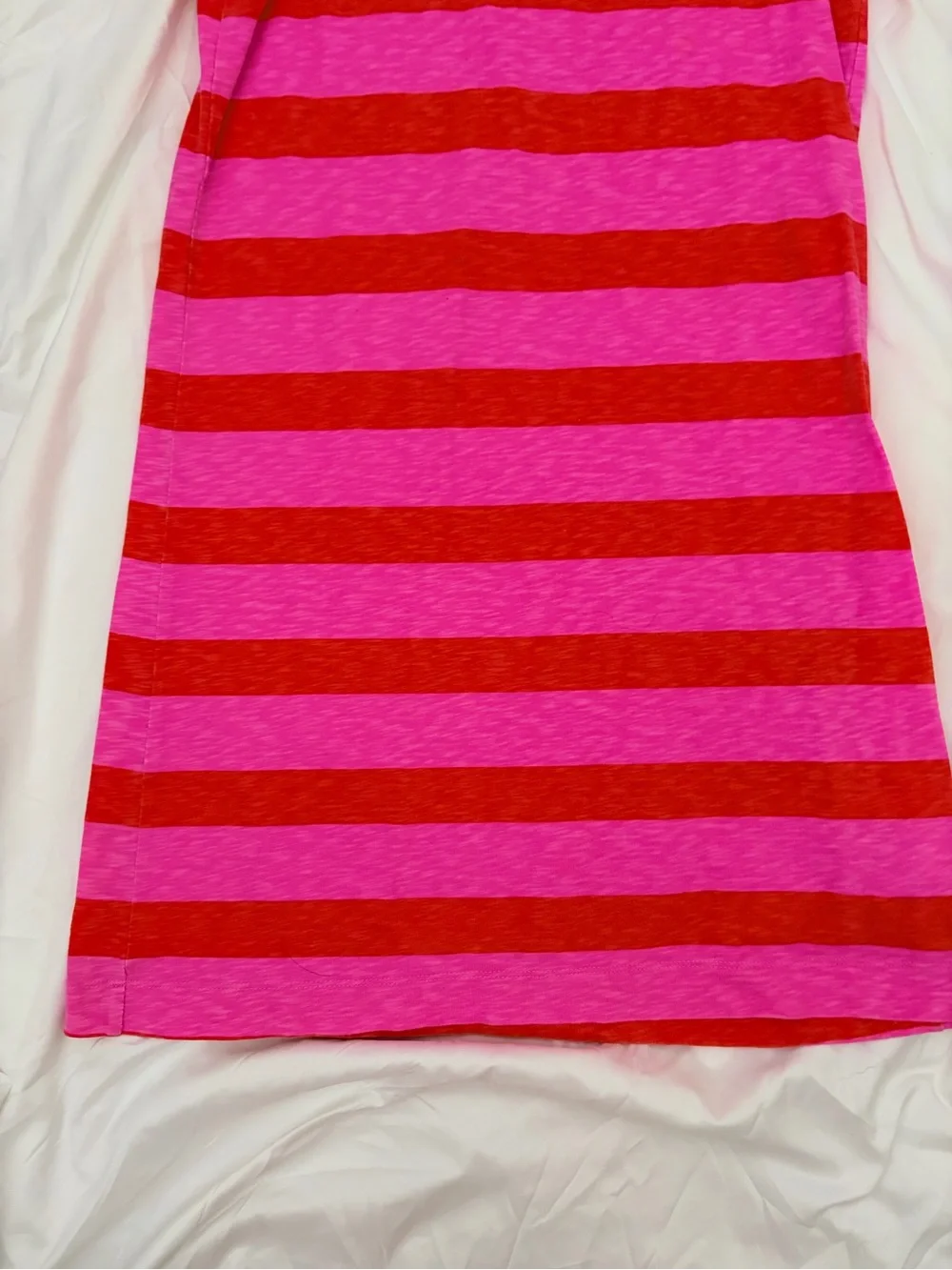Crewcuts Pink and Red Striped Sleeveless Dress
